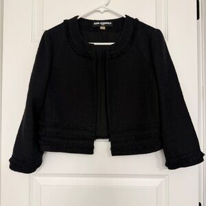 Karl Lagerfeld Textured Black Jacket Small